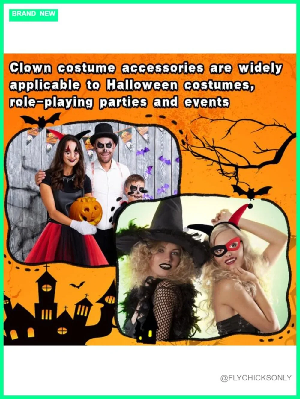 13-Piece Halloween Clown Costume Set for Women - Tutu Skirt, Mask, Gloves & More